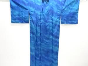未使用品　暈し柄織出し雨コート